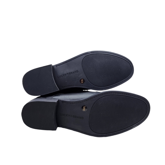 Lucky Brand Women's Hildran Leather Zip Up Combat Boot - 7.5 - Picture 5 of 7